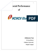 Financial Performance of ICICI Bank