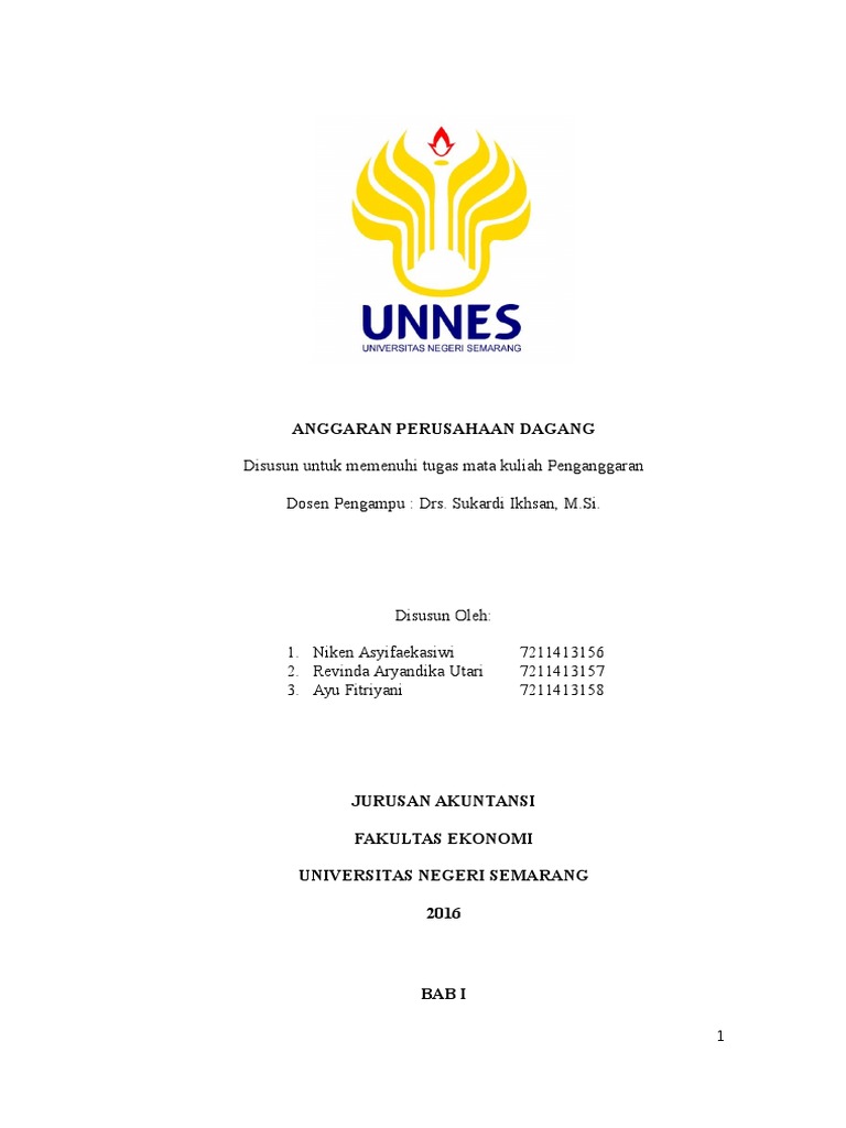 Anggaran Perusahaan Dagang