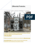 Transformer Differential Protection Principles