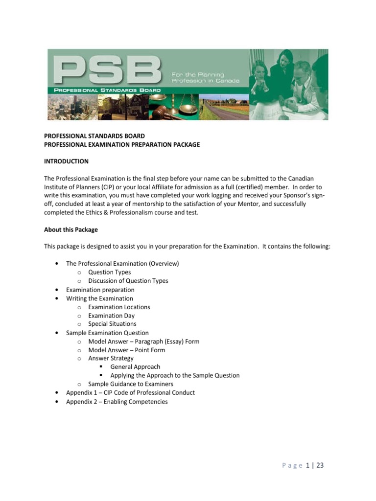 PSB Exam Preparation Guide | PDF | Test (Assessment) | Consensus ...