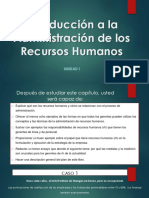 Introducción A La Administración de Los Recursos Humanos. CAP 1