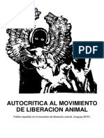 Autocritica Al Movimiento de Liberacion Animal