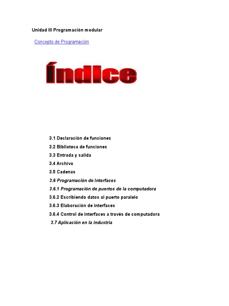Introducción a la Programación Modular | PDF | Programacion Modular ...