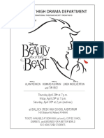 Beauty and The Beast Flier