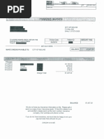 Prince Invoice From City of Moline, Illinois For Emergency Response