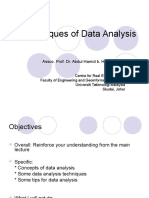 Techniques of Data Analysis