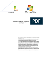 Windows Feature Comparison: Vista SP1 and XP SP3
