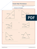 5th Grade Math Worksheet: Name - Date