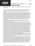 Reforms: Good, Bad and Ugly