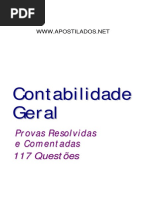 Contabilidade Geral - 117 Questoes Resolvidas