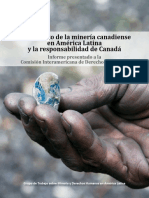 Impacto de La Minería Canadiense en América Latina