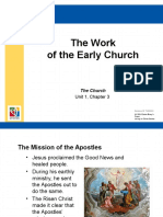 The Work of The Early Church: Unit 1, Chapter 3