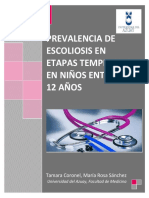 Prevalencia de Escoliosis en 7 A 12 Años