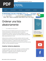 Ordenar Una Lista Aleatoriamente en Excel - Excel Total