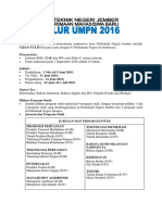 Informasi Umpn 2016