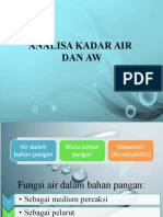 Analisa Kadar Air Dan Aw