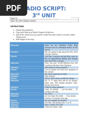 radio script