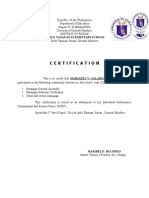 Certificate of Barangay