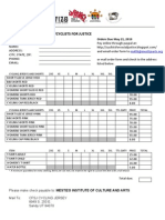 Ciclistas para La Justicia/Cyclists For Justice: Price List and Order Form Orders Due May 21, 2010