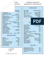 Normal Checklist BOEING B737-300/400/500 Normal Checklist BOEING B737-300/400/500