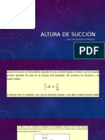 Altura de Succión