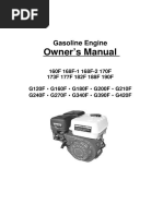 Owner's Manual: Gasoline Engine