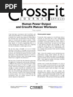 Human Power Output and CrossFit