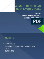 Tahapan Pengolahan Data Dan Penyajian Data Besok