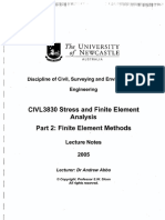 Finite Element Methods Course Notes