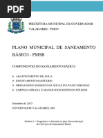 Plano Municipal de Saneamento Basico