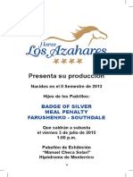 Catalogolosazahares2015 PDF