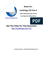Lucidology 101 p4 5 New Sleep Commands Www Lucidology Com