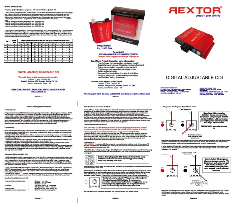 AdjustableCDIManualInstructionShogun125V 2PDF | PDF