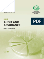 Audit and Assurance: Question Bank