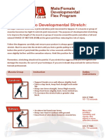 Introduction To Developmental Stretch:: Male/Female Developmental Flex Program