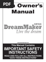 Dreammaker Spas Technical Manual