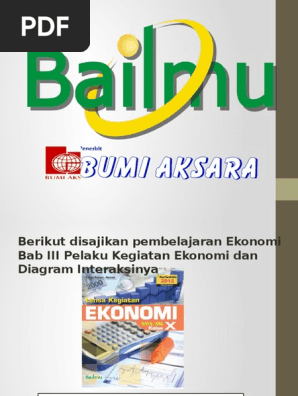 kegiatan rumah tangga konsumen dalam perekonomian