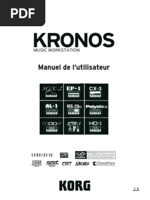 Kronos Op Guide F9 Pdf Egaliseur Audio Technologie Sonore