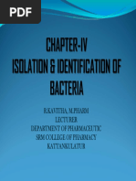 Isolation and Identification
