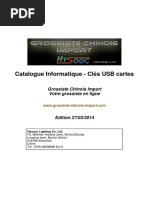 Catalogue Grossiste Chinois Import - Informatique-Cles-USB-cartes