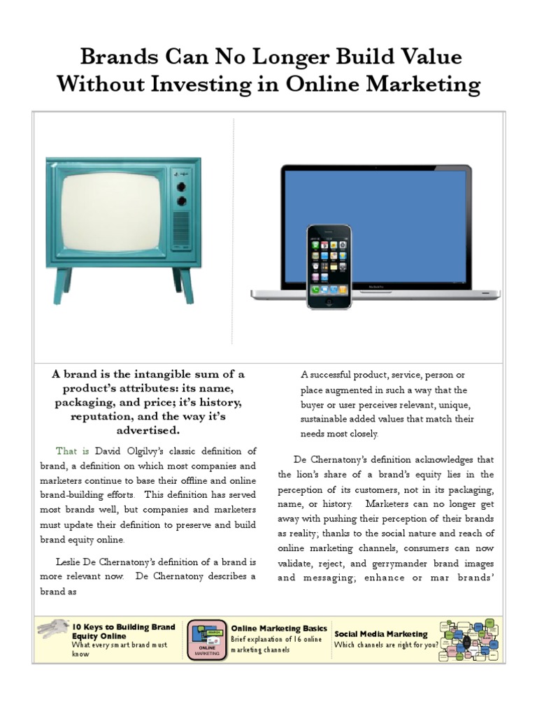 Brands Can No Longer Build Value Without Investing in Online Marketing