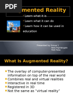 Download Augmented Reality PPT by Cim SN310618380 doc pdf