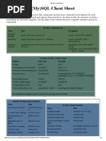 (My) SQL Cheat Sheet: Filename