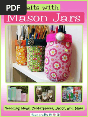 20 Crafts With Mason Jars Free eBook