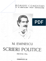 Eminescu Scrieri Politice Editia IV 1