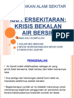 Isu Persekitaran Krisis Bekalan Air Bersih