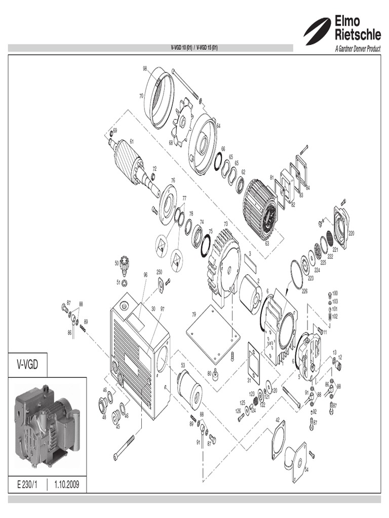 Manual de Bomba de Vacío V-VGD 10/15 | PDF | Bienes manufacturados