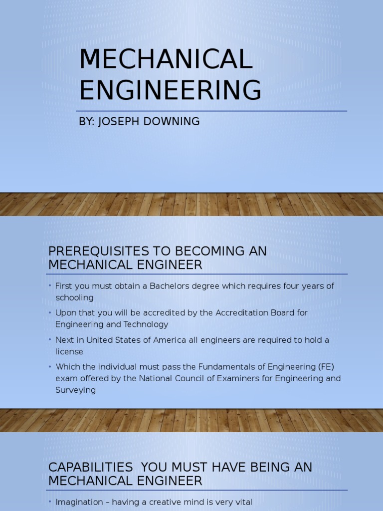 Becoming a Mechanical Engineer Guide | PDF | Engineer | Mechanical ...