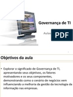 Governança de TI - Aula 1 e 2 - Slides