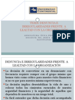 Separata 17 Denuncia de Irregularidades Frente A Lealtad Con La Organizacion